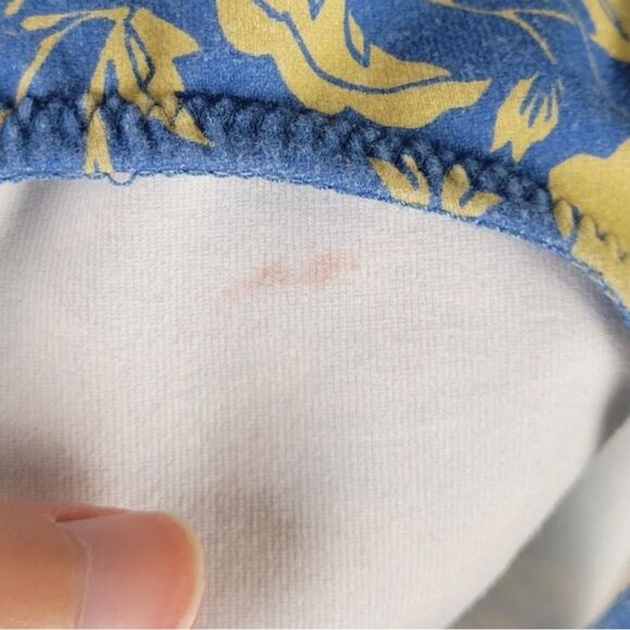 Free People Somethin Bout You Cornflower Floral Combo Bodysuit Women’s Medium - Picture 3 of 6